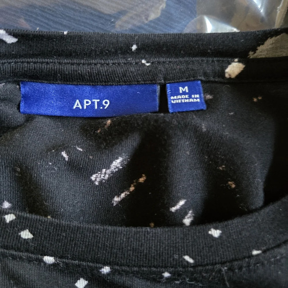 APT 9 Casual Shift Dress ShortSleeves Crewneck Abstract Print Size Medium - Picture 7 of 9